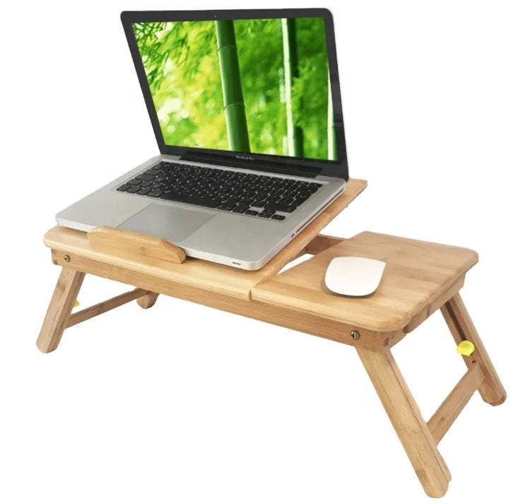 Laptop Accessories Bamboo Laptop Table Multifunctional Adjustable Bamboo Folding Laptop Computer Desk Tablet PC Stands