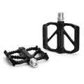 RIDERACE Ultralight Bicycle Pedals DU Bearings Aluminium Alloy MTB Mountain Bike Anti-slip Cycling Flat Pedal Ultra-Light BMX MegaBDM