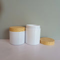 Empty 100ml 120ml 150ml Round White Pot Jar Plastic for Cosmetic White Plastic Cream Jars Packaging