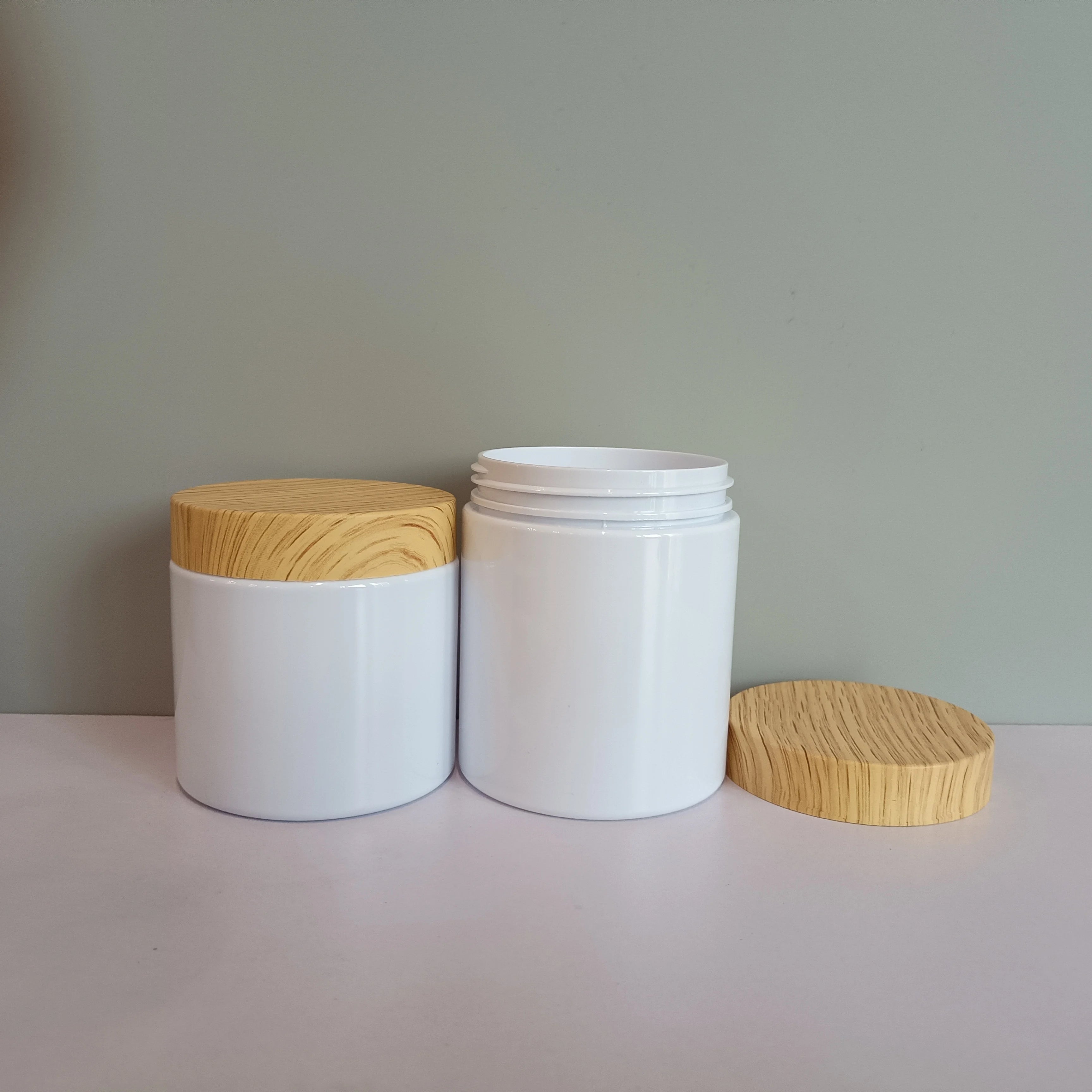 Empty 100ml 120ml 150ml Round White Pot Jar Plastic for Cosmetic White Plastic Cream Jars Packaging