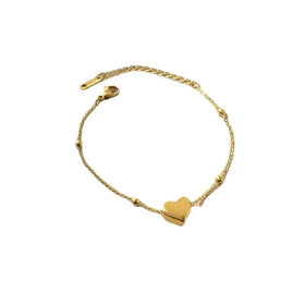 AA016191 Wholesale 18k Gold Heart Bracelet Female Personality Heart Bracelet Love Stainless Steel Bracelet