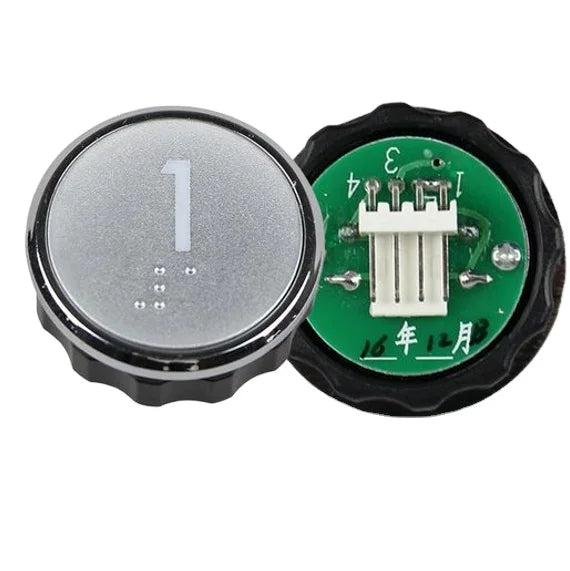 Elevator Parts Elevator Stainless Steel Push Button BR32 BR32A(B) Round Button Panel