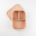 2024 New Product Ideas BPA Free Collapsible Silicone Food Containers Modern Design Kids Bento Lunch Box with Compartments