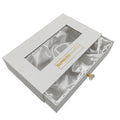 Luxury Wigs Hair Extension Slide Gift Box With Clear Window Crystal Handle Drawer Box With Satin Cloth Custom Packing Box
