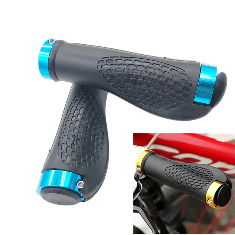 Superbsail Scooter & Bike Handlebar Grips Smooth Soft Rubber Anti-slip 135mm/22.3mm Black Red Blue Yellow