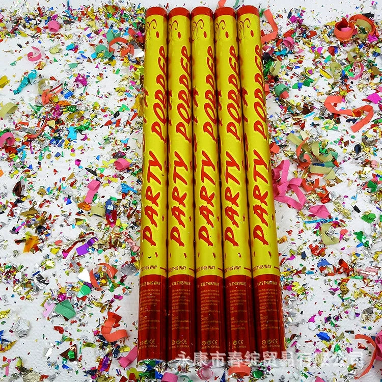 Cannon Confetti Wholesale Frosted Surface Silver Gold Foil Filler Party Popper