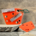 Wholesale Top Quality EZ Change Concrete  Terreco Grinding Tool with Double bar Segment Screw Magnetic Diamond Tools