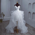 Short Front and Long Back Light Wedding Dress Princess Fluffy Trailing Cake Skirt Marriage Dress Wedding Dresses for Women