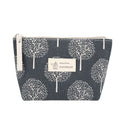 Wholesale Beauty Makeup Pouch Cotton Linen Cosmetic Bag with Zipper Printed Linen Toiletry Make up Promotional Gift Bag for Lady