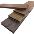 Outdoor Modern Waterproof Brushed Wood Plastic Composite Decking with Click Installation Co-Extrusion Technology China