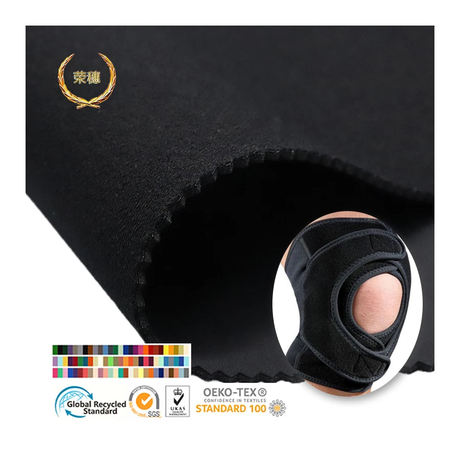 Customizable Eco Friendly Sports Breathable Skin Friendly Mixed Fabric Stretch Ripstop PU Foam OK Cloth Nylon Polyester Fabric