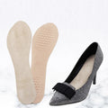 Soft Elastic Gel Adhesive Pad Honeycomb Anti-Slip Velvet Comfortable Insole Silicone High Heel 3/4 Shoe Pads