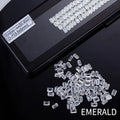 2x3mm - 5x7mm HPHT DEF VS Melee Lab Created Diamond Emerald Cut Fancy Loose Lab Grown Diamond