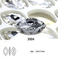 Dongzhou Navette Shaped Glass Rhinestones K9 Fancy Stone Wholesale 3D Crystal Beads for Jewelry Diy Accessories