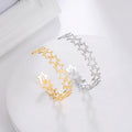 Fashion Women Hollow Star Gold Plated Bracelet Fashion Women Hollow Star Gold Plated Bracelet 18K Gold Cuff Open Bracelet