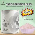 Doking Wholesale Popping Boba Pearls Bursting Fruit Juice Balls for Bubble Tea Ingredients Sago Toppings for Smoothies