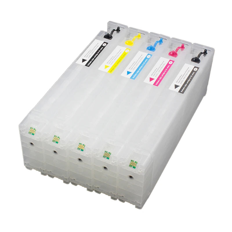 T6941-T6945 Empty Refillable Ink Cartridge With Chip Compatible for EPSON T3200 T5200 T7200 T3270 T5270 T7270 Printer