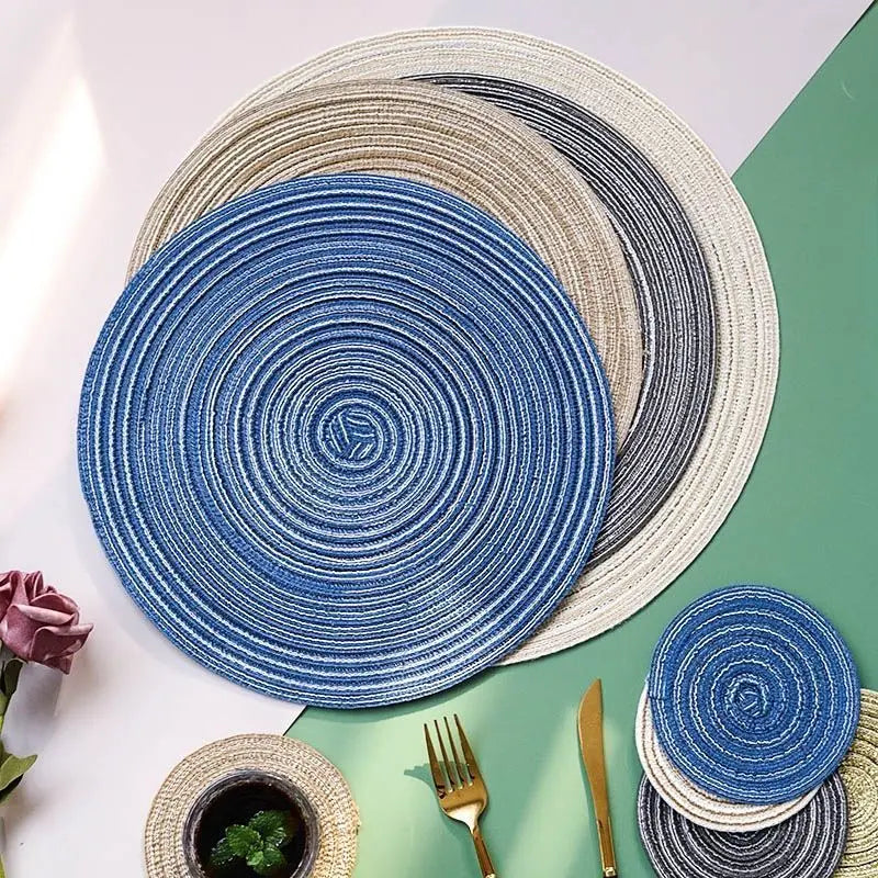Household Cloth Table Insulation Mat Anti-Scalding Dish Plate Placemat and Pot Mat