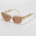 Unique Design 2025 New Style Trendy Sun Glasses Metal Irregular Frame Outdoor Fashionable Sunglasses Women
