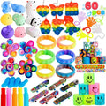 JYTZ0110 Stress Relief Anti-Anxiety Sensory Fidget Toys Set Push Pop Bubble Keychain Fidget Toys Set for Kids and Adults