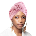 Plain Color Soft Knot Headband Turban Women's Pre Tied Turban Headwrap Cancer Turban for Women