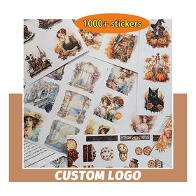 Custom Journaling Scrapbooking Vintage Sticker Sheet and Book Manufacturer
