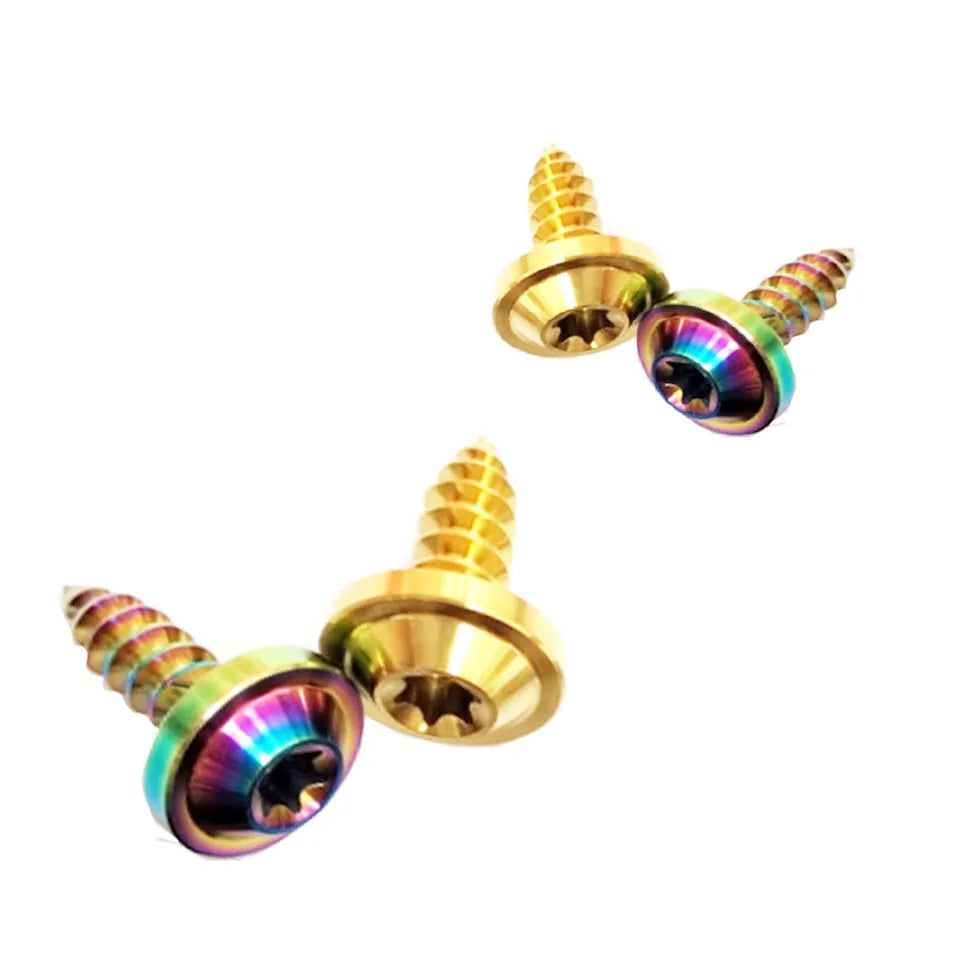 Custom Titanium Screw Big Head Self-tapping Screw Motorcycle Modification Various Colors