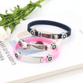 Various Color Stainless Steel Children's Trendy Rose Gold Plated Power Bangle Balance Ion Magnetic Wristband Energy Bracelet