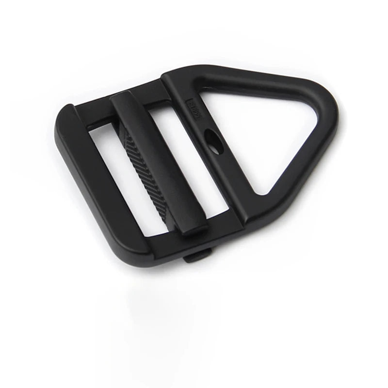 38MM High Strength Black Silver Tension Buckle Zinc Alloy Belt Buckle Men's Thickened Nylon Backpack Belt Buckle