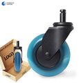 Office Chair Caster Wheels With Rgb Lights 3 Inch Twin Ball Bearing Replacement Computer Gaming Chair Threaded Stem Casters