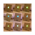 RisingMoon Glowing in the Dark Charm Necklace Waterdrop Heart Luminous Pendant Necklace for Women