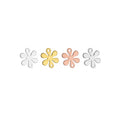 Hot Sales 925 Sterling Silver Platinum Plated Snowflake Flower Connectors Charms for Necklace Jewelry Making