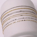 Simple Fashion Adjustable 925 Silver Snake Chain Anklet Strong Compression Fine Jewelry