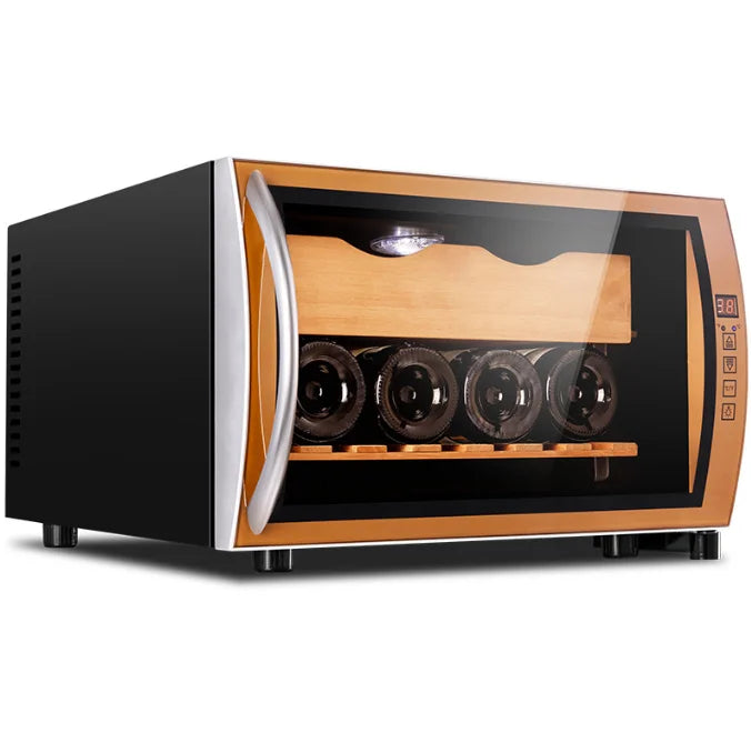 25C Cigar Cabinet Cooler Humidor Small  Cigar Climate Controlled Glass Door Display Showcase Electric Refrigeration Humidors