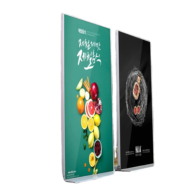 Door Type Display Stand 80x180 Double-sided KT Board Windproof Advertising Stand-up Floor-standing