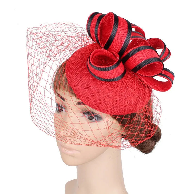 Kentucky Derby Hat Sinamay Church Wedding Cocktail Tea Party Headband Headwear Fascinators for Women Formal Hats