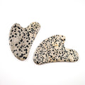 Huiying Top Selling Natural Natural Facial Gua Sha Natural Stone Heart Dalmatian Jasper