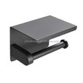 Modern SUS304 Stainless Steel Wall Mounted Toilet Paper Roll Holder with Phone Shelf Bathroom Tissue Paper Holder