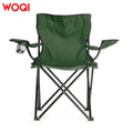 WOQI Portable Folding Camping Chair Cup Holder for Outdoor Activities Beach Park Hotel Use Durable Metal Includes Carry Bag