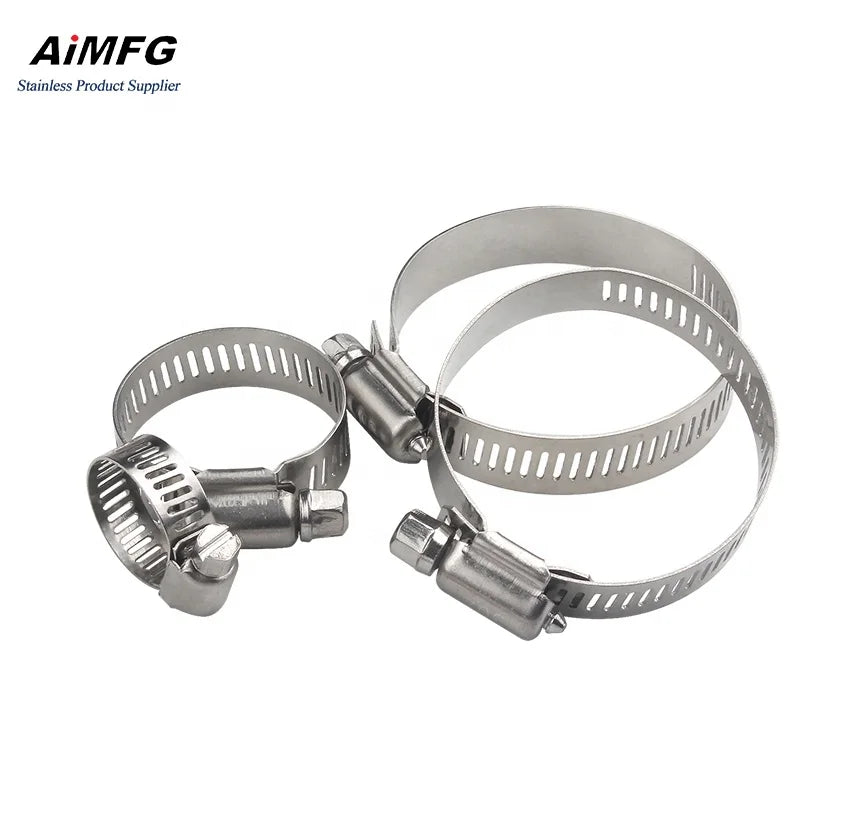 3/4 SS Jubilee Clamp American Type Custom Adjustable Quick Release Hose Clamp Bracket Stainless Steel Heavy Duty Pipe Clamp Clip