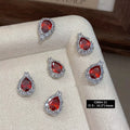 Exquisite Luxury 3D Nail Accessories Love Jade Water Drop Diamond AB Rhinestone ABS Salon Wear Sparkle Summer Nail Art Cartoon