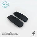 KEDE Customized Office Chair Armrest Modern Design PU Material Wholesale Black Recliner Chair Arm Pad