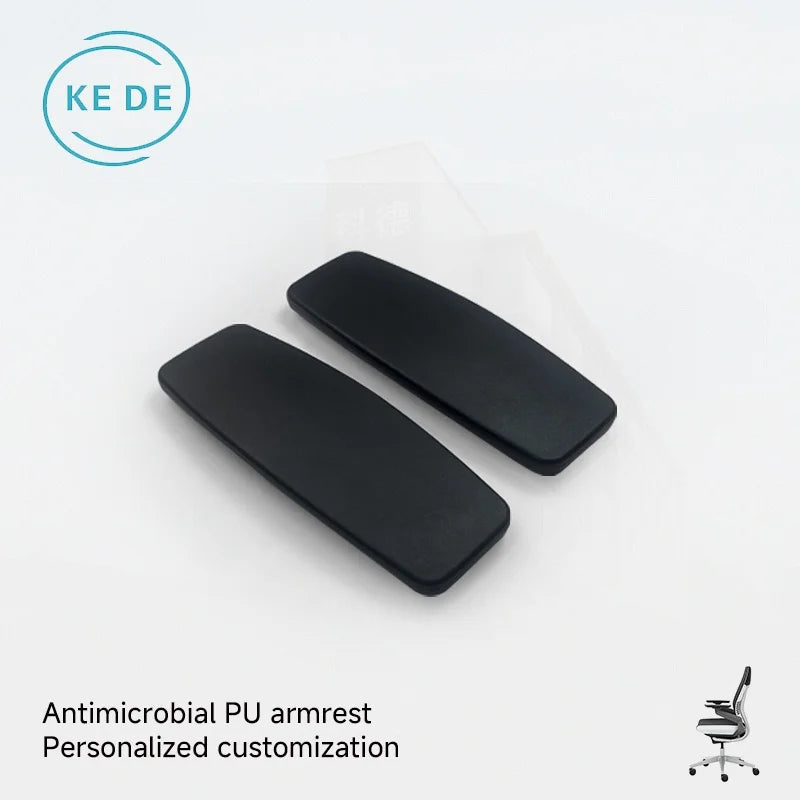 KEDE Customized Office Chair Armrest Modern Design PU Material Wholesale Black Recliner Chair Arm Pad