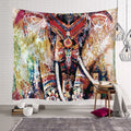 Bohemian Mandala Elephant Tapestry Wall Hanging Sandy Beach Picnic Throw Rug Blanket Camping Tent Travel Sleeping Pad