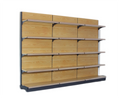 Install Easily Heavy Convenience Store Shelf Light Wood Grain Style Grocery Shelves