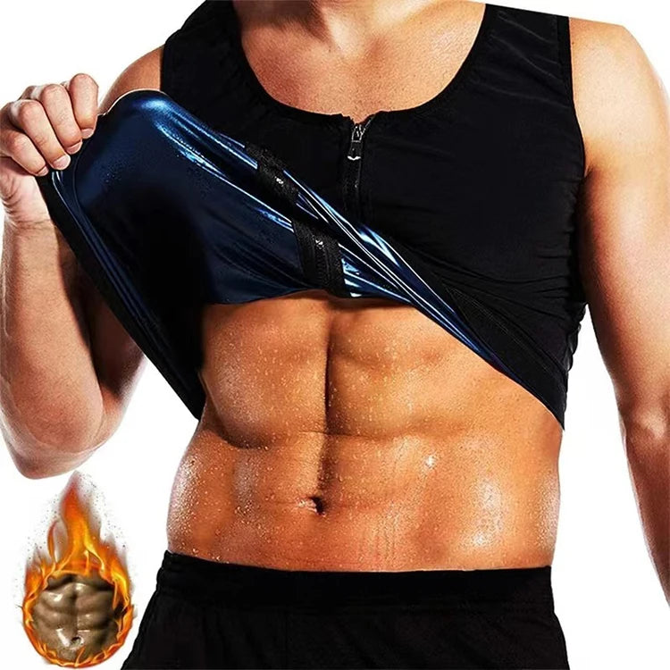 2025 New Waist Trainer Corset Neoprene Body Shaper for Men Women Sauna Sweat Vest Workout Tank Top Shapewear Coating Shirt