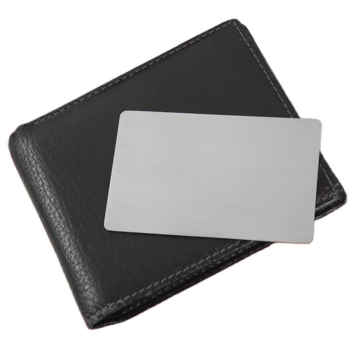 Pure Titanium GRADE 2 Credit Card-Sized Blank Business Card Engravable for Business Cards Personalized Gifts & Collectibles
