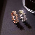 Fashion Open Adjustable Butterfly Ring Silver Plated Zircon Butterfly Finger Rings Rhinestone Butterfly Ring for Women