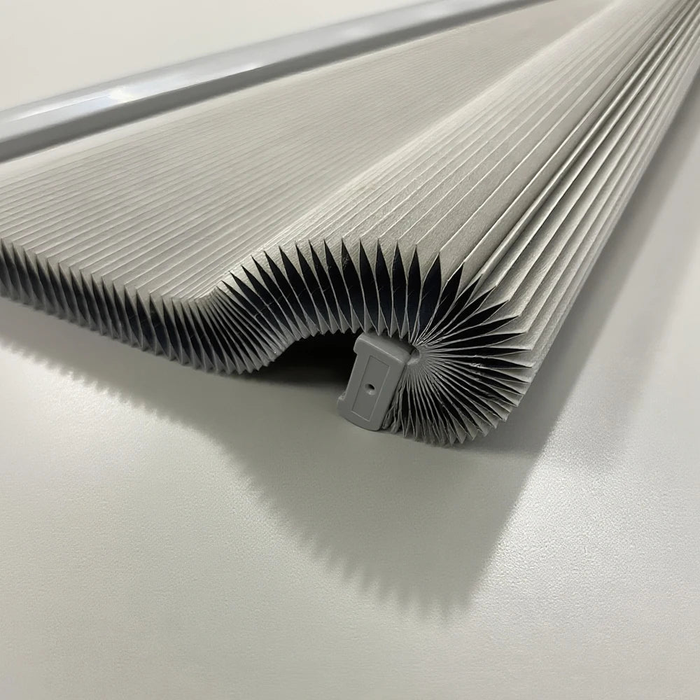 Automatic Motorized Curtain Honeycomb Blinds Electric Remote-Controlled Cellular Shades In-Built Vertical Polyester PVC Plain