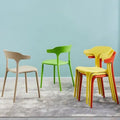Colorful Stackable Plastic Fashion New Leisure Outdoor Chair Plastic Dining Chairs